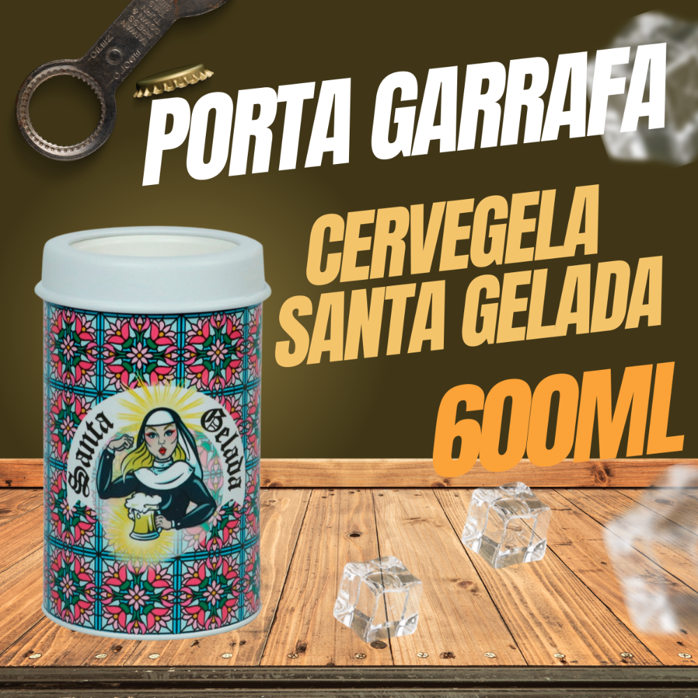 Porta Garrafa Térmico 600 Ml Santa Gelada...