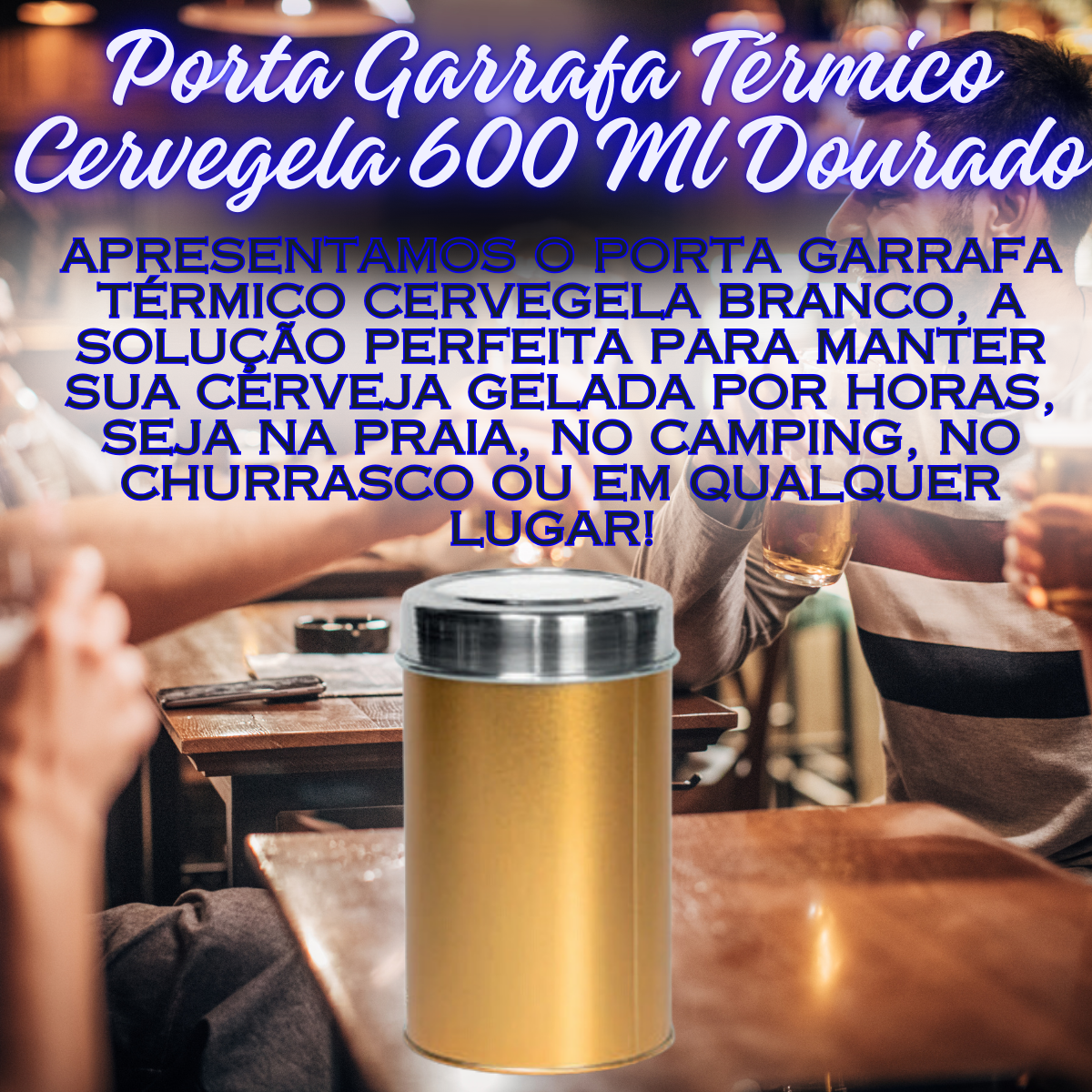 Porta Garrafa Térmico Cervegela 600 Ml Do...