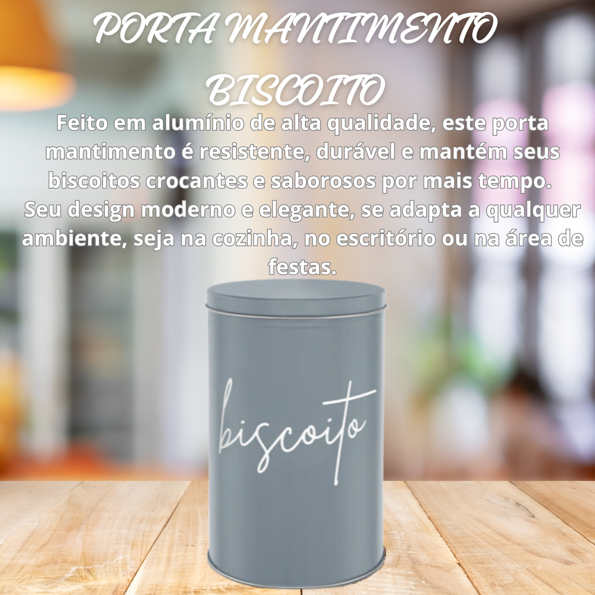 Pote Porta Mantimento Biscoito 600 Ml Com...